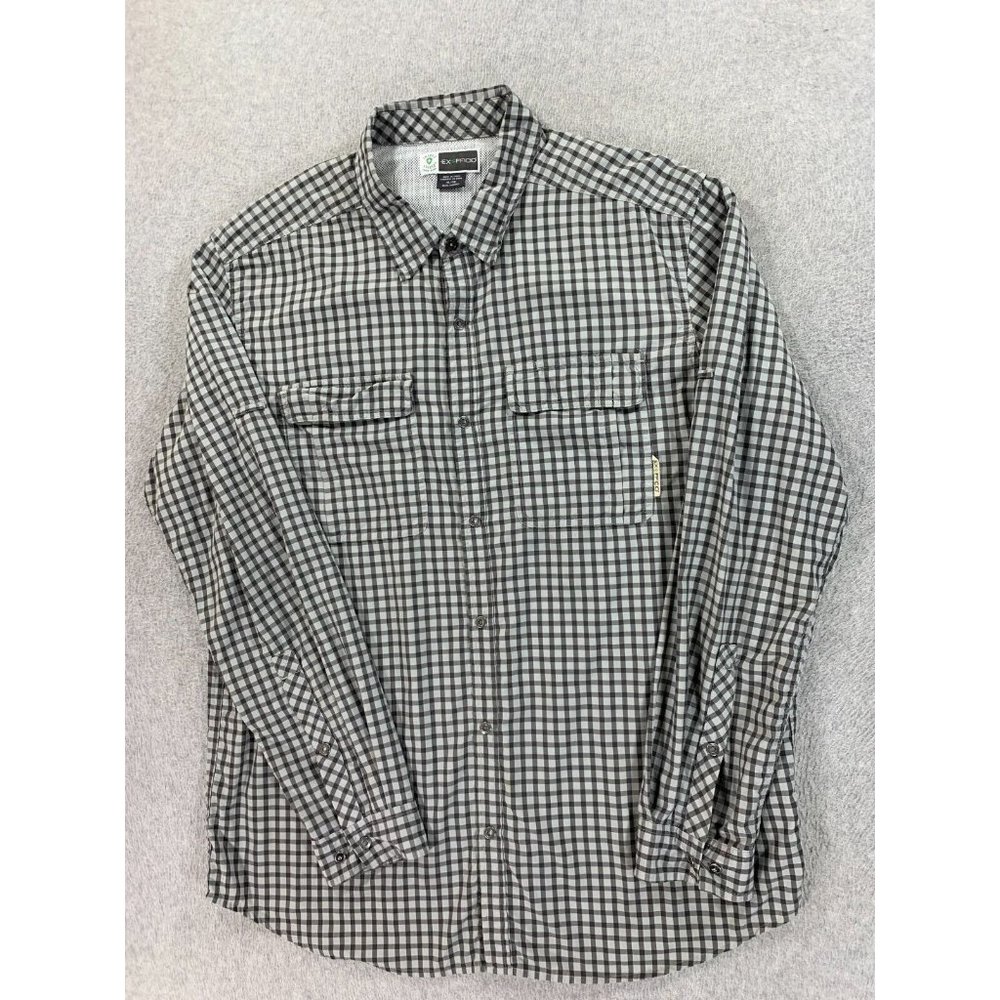 Ex Officio Insect‎ Shield Breathable Plaid Button Down Shirt (Men's XL)